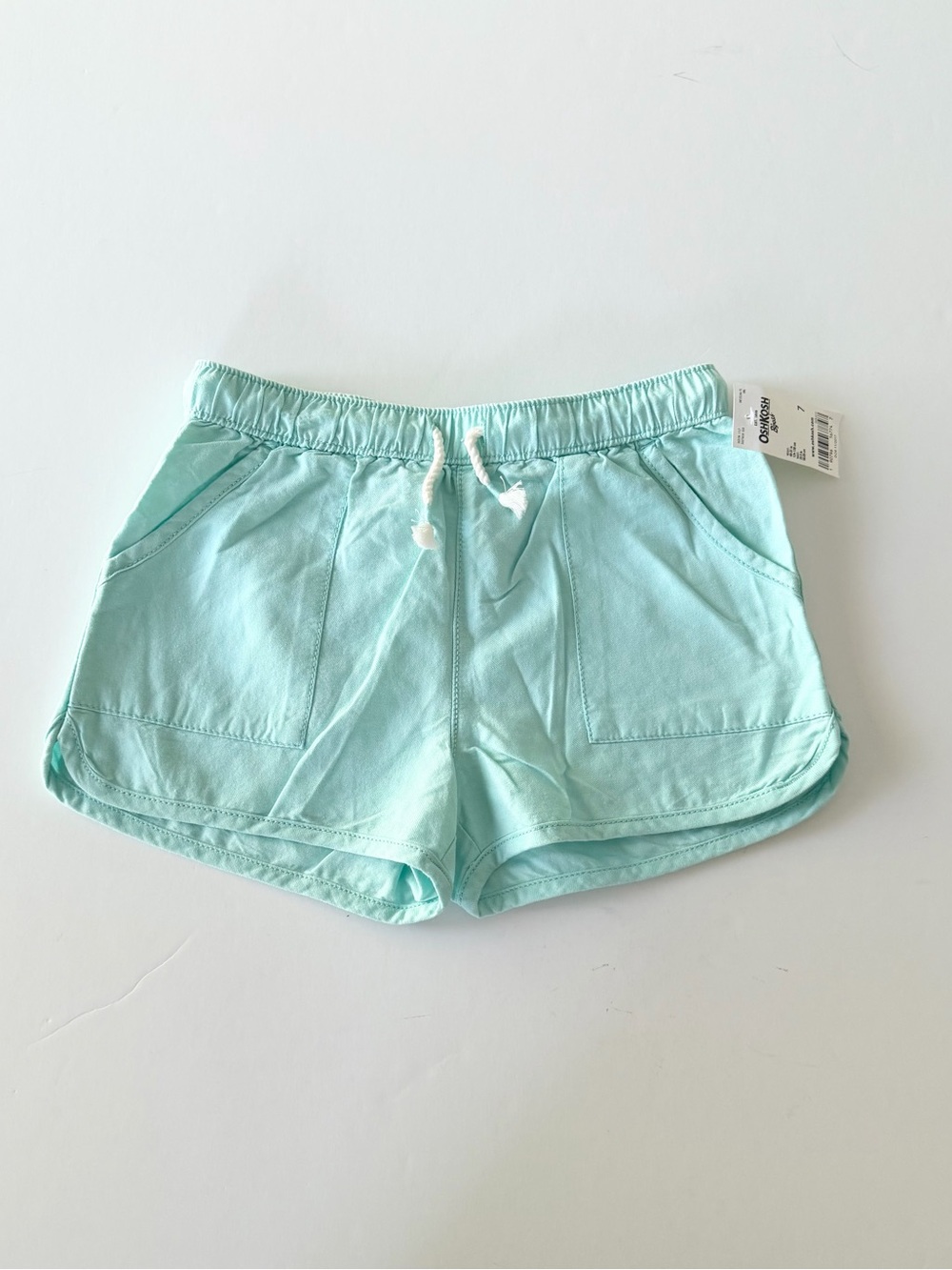 Light Aqua Drawstring Shorts